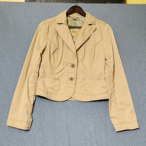 Vintage Guess Jeans embroidered plaid lined jacket. Size large